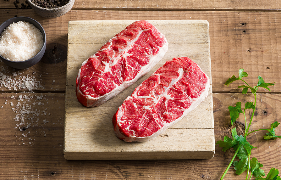 Teys beef marbling with seasoning